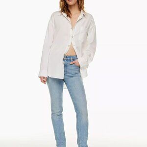 New Aritzia Denim Forum The 80s Bardot High-Rise Slim Jeans Blue Size 25 29